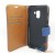    Samsung Galaxy A8 2018 (530) - Cloth Leather Book Style Wallet Case with Strap